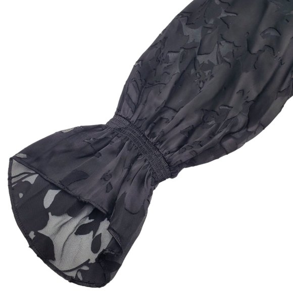 WHBM Silk Blend Floral Burnout Blouse - NWT - Picture 7 of 15